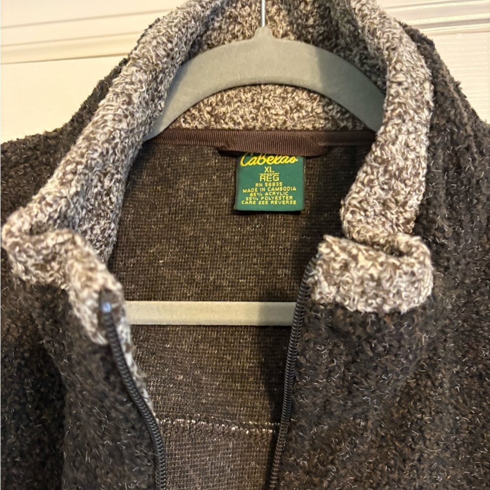 🔥 NWT Cabela’s Berber Fleece Jacket | Men’s XL | Rugged Outdoor Classic - Picture 11 of 15
